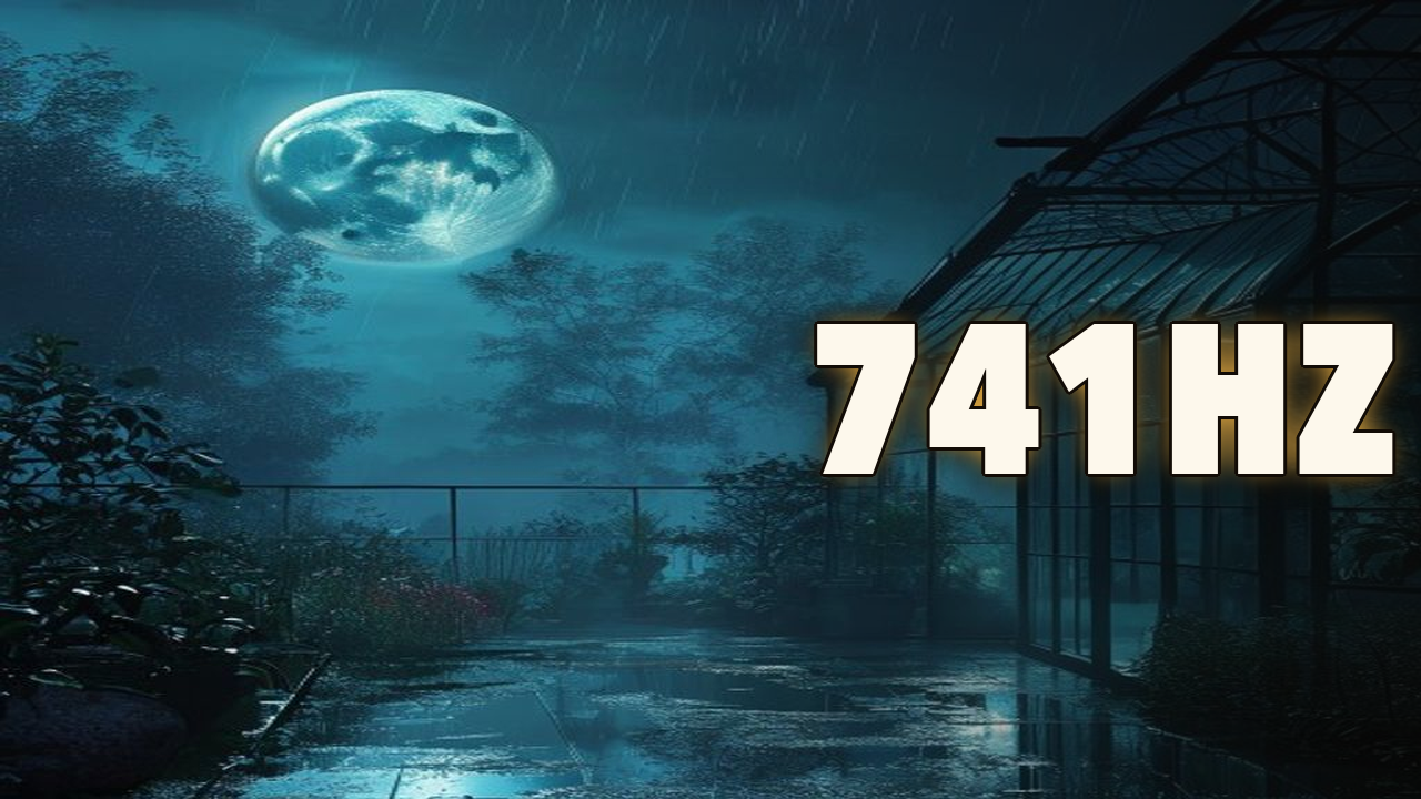 741Hz Deep Cleanse Sleep — Rain on a Midnight Greenhouse